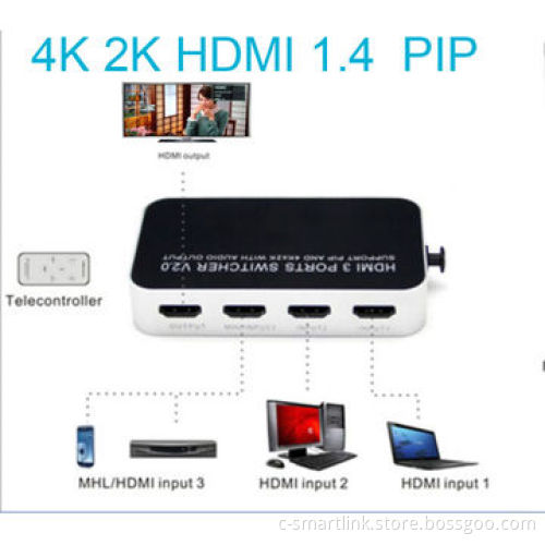 3X1 & 4X1 with 4K 2K HDMI 2.0 & HDMI 1.4 HDMI switch switches switcherNew